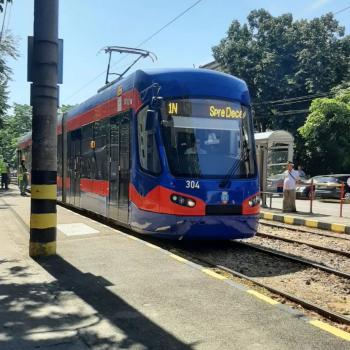 Tram traffic on February 22, 2024